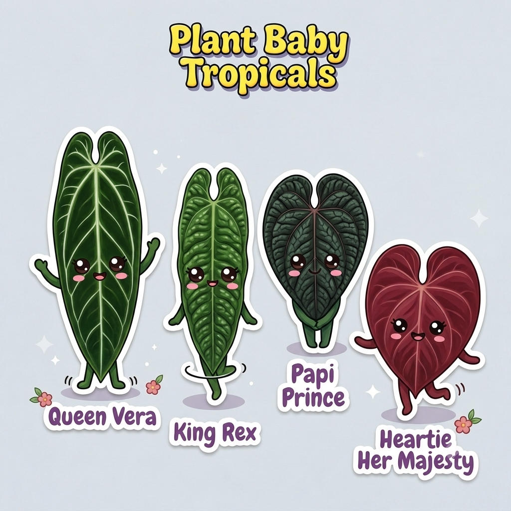 Plant Baby Tropicals characters